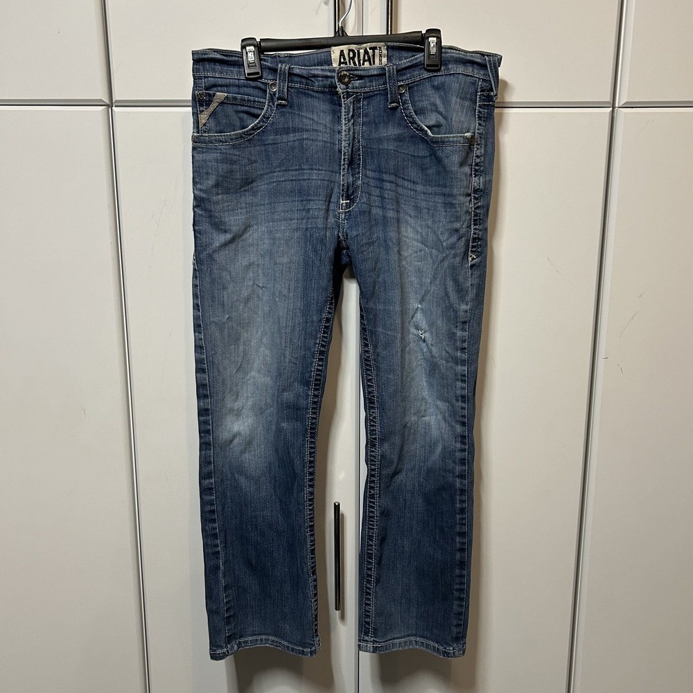Ariat M5 Slim Straight Leg Jeans Mens 36x30 Medium Wash Denim Blue